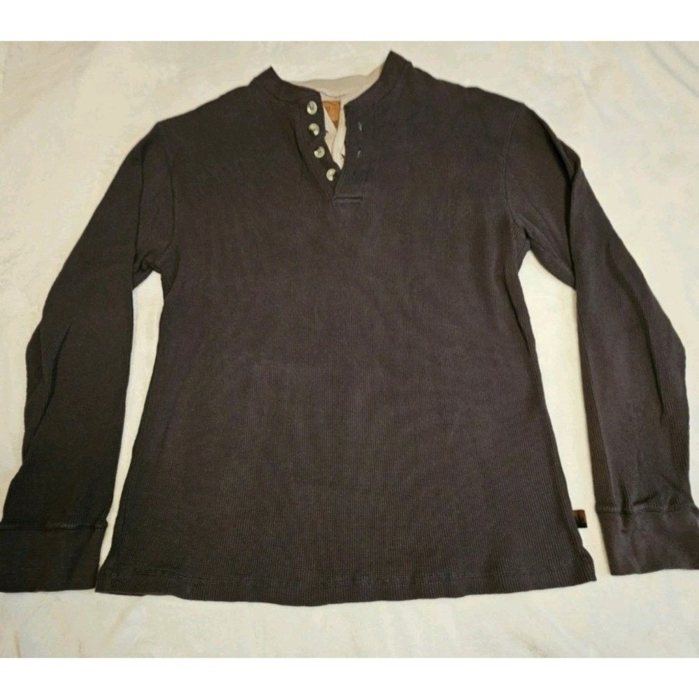 Outdoorlife Pullover Gray Thermal Long Sleeve Shirt Men's Size XL